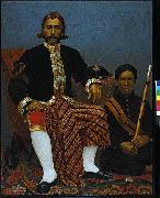 unknow artist, Oil painting depicting Raden Wangsajuda, patih of Bandung, West Java